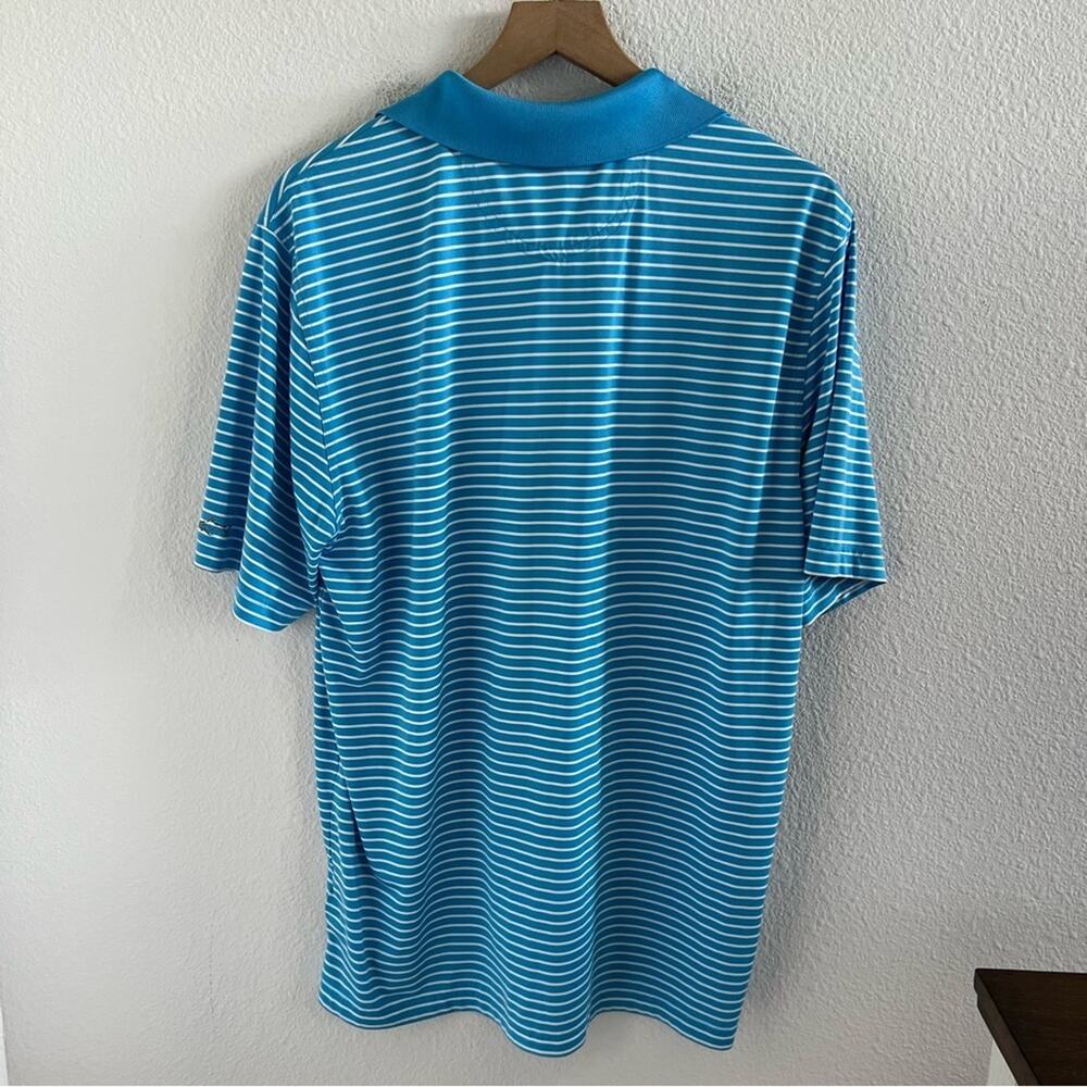 Greg Norman Play Dry Men's Striped Golf Polo Shirt Large - Picture 2 of 6
